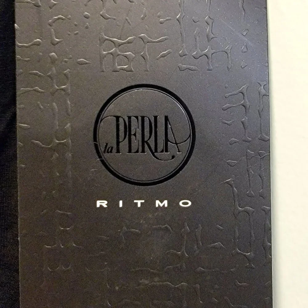 Vintage LA PERLA Ritmo Black Bodysuit w/ Jeweled & Beaded Back   Size 44/8 - Picture 4 of 11